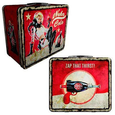 Fallout 4 Nuka Cola Weathered Tin Tote Prop Replica Metal Lunchbox by FanWraps
