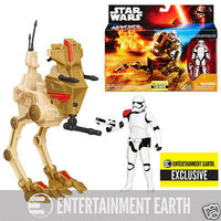 Star Wars Force Awakens Desert Assault Walker w/ First Order Stormtrooper 3 3/4