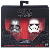 Star Wars Black Series Die-Cast Metal Helmets Captain Phasma & First Order Stormtrooper Set by Hasbro