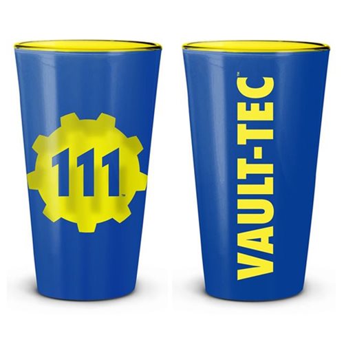 Fallout 111 Vault-Tec 16 Oz. Pint Glass by Just Funky