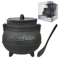 Harry Potter Black Cauldron Ceramic Soup Mug with Spoon by Monogram