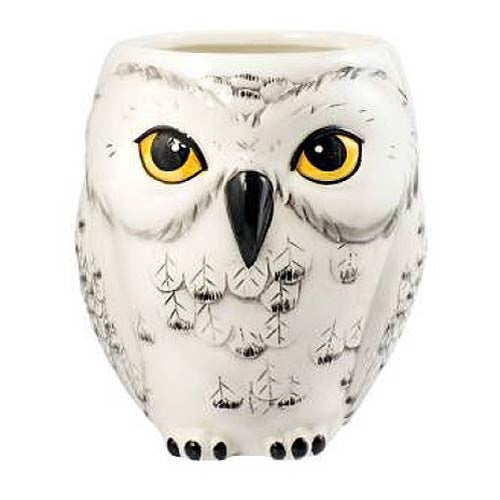 Harry Potter Hedwig Owl Shaped Ceramic 4 1/2" Tall Mug by Monogram