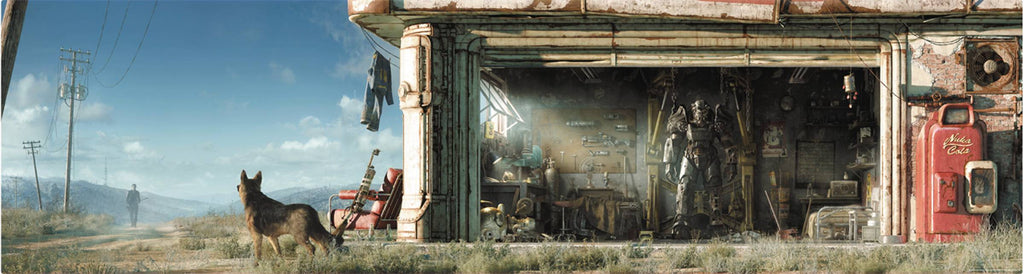 Fallout 4 Key Art Wall Wrap Poster Panoramic 50" x 13" by FanWraps